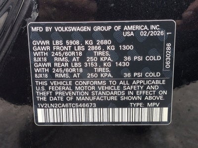 2026 Volkswagen Atlas 2.0T SE