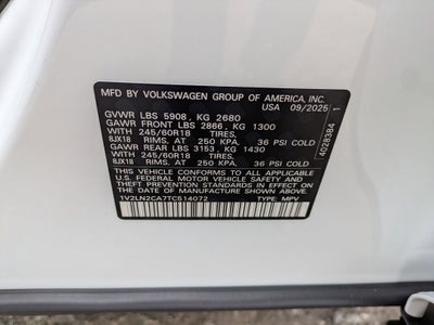 2026 Volkswagen Atlas 2.0T SE