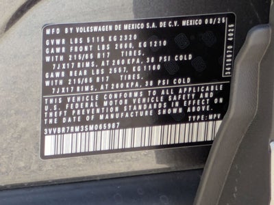 2025 Volkswagen Tiguan 2.0T S