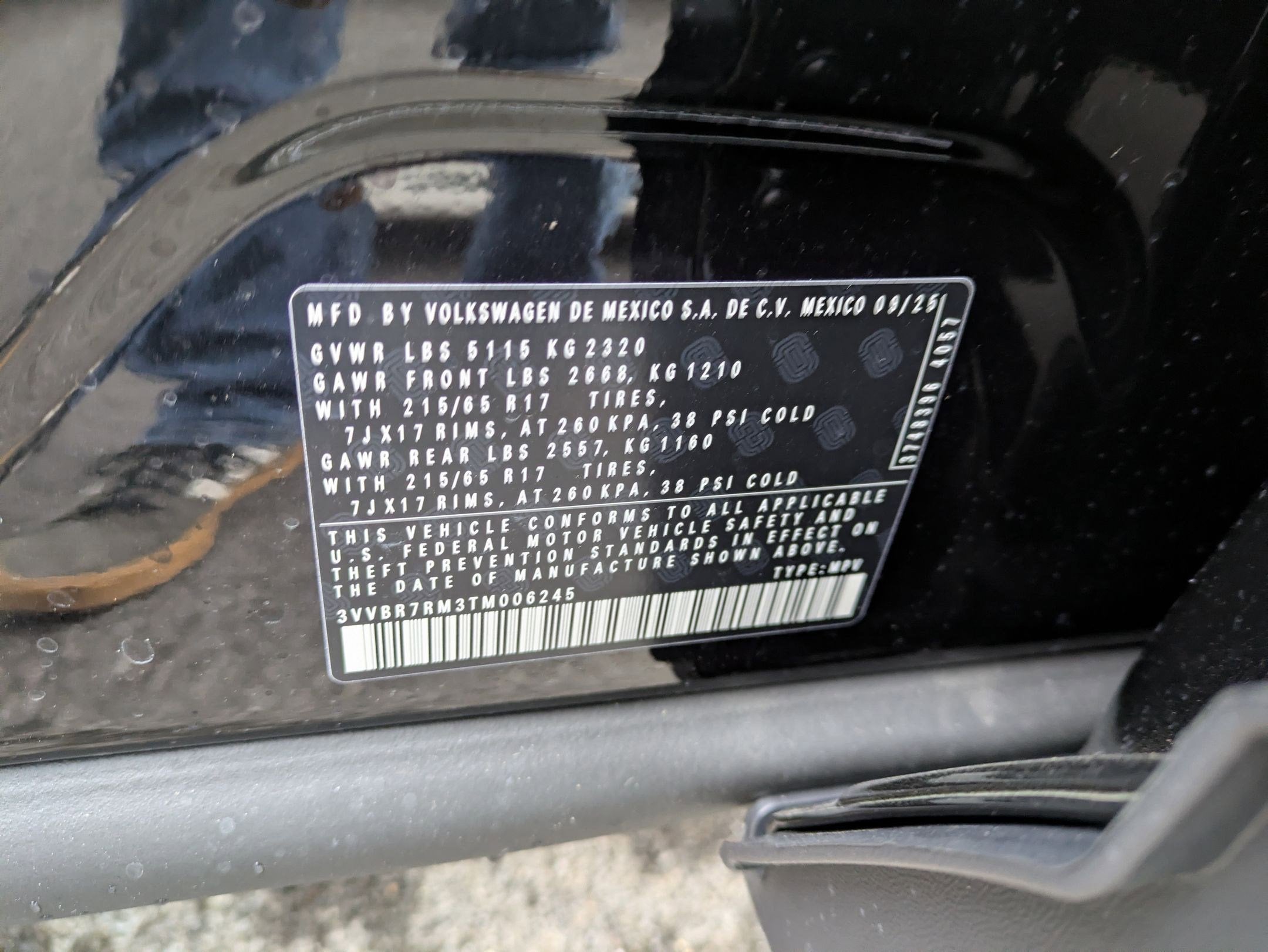 2026 Volkswagen Tiguan 2.0T S