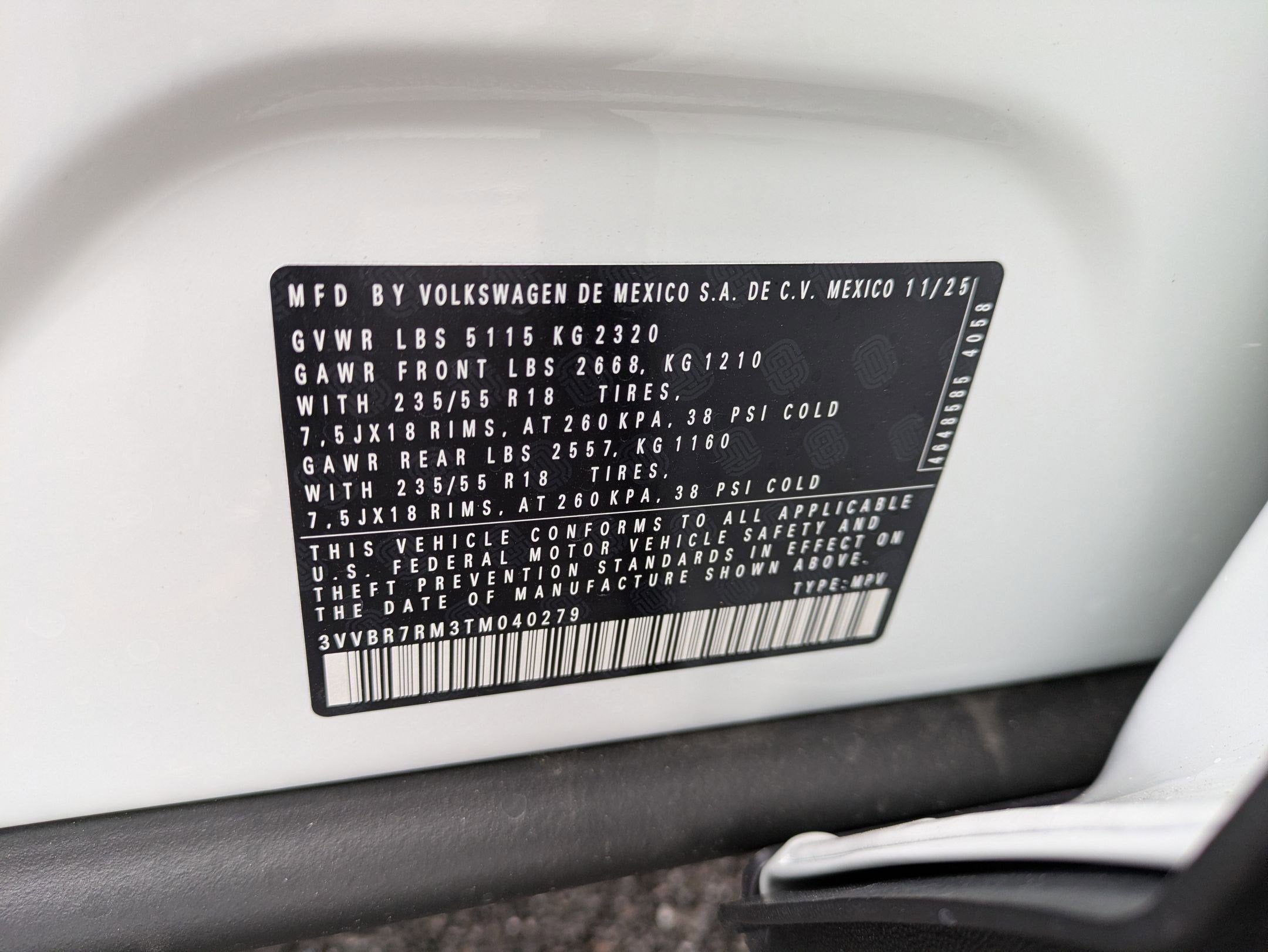 2026 Volkswagen Tiguan 2.0T S