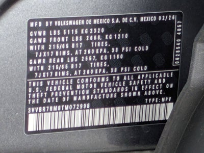 2026 Volkswagen Tiguan 2.0T S