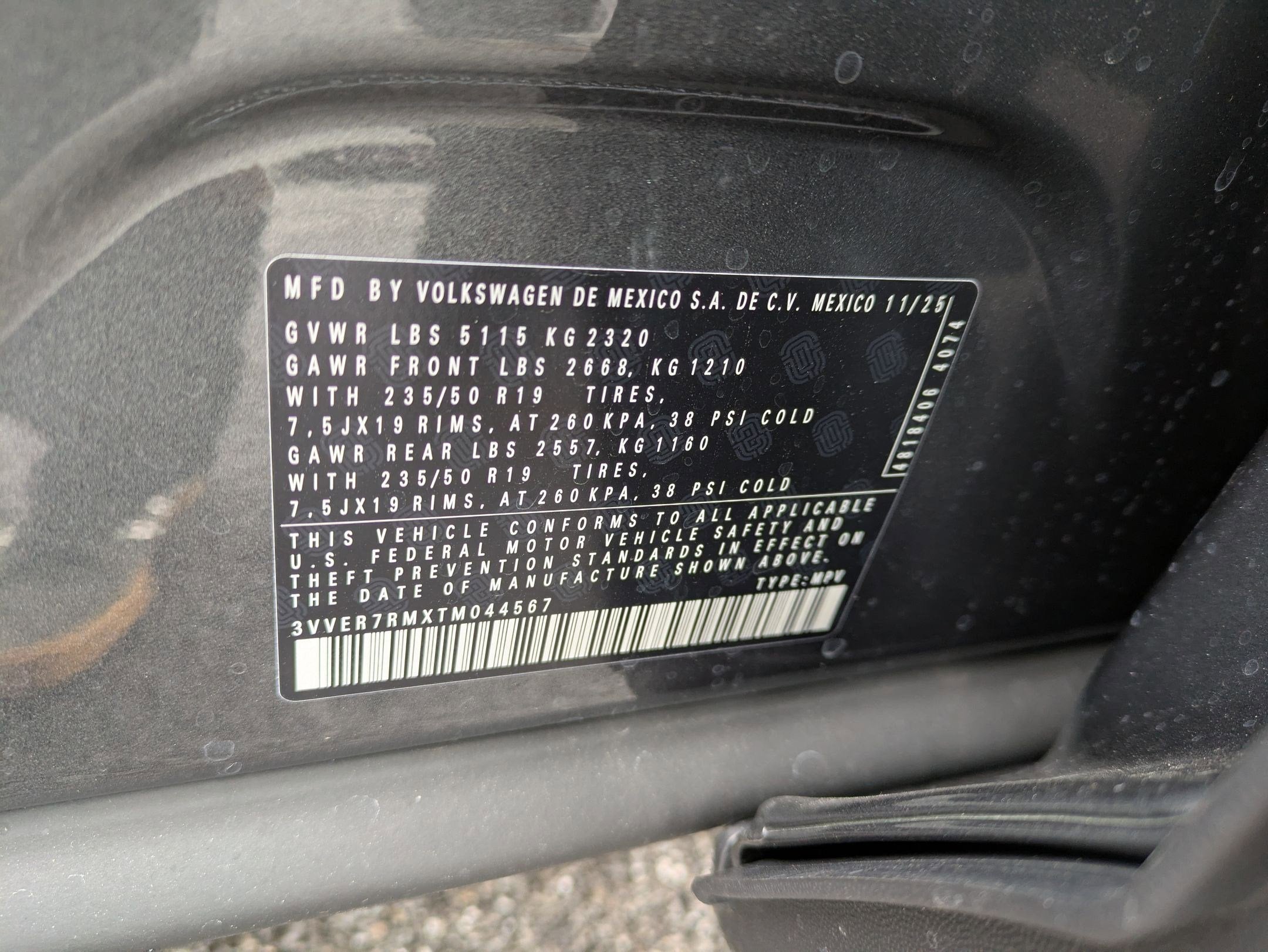 2026 Volkswagen Tiguan 2.0T SE