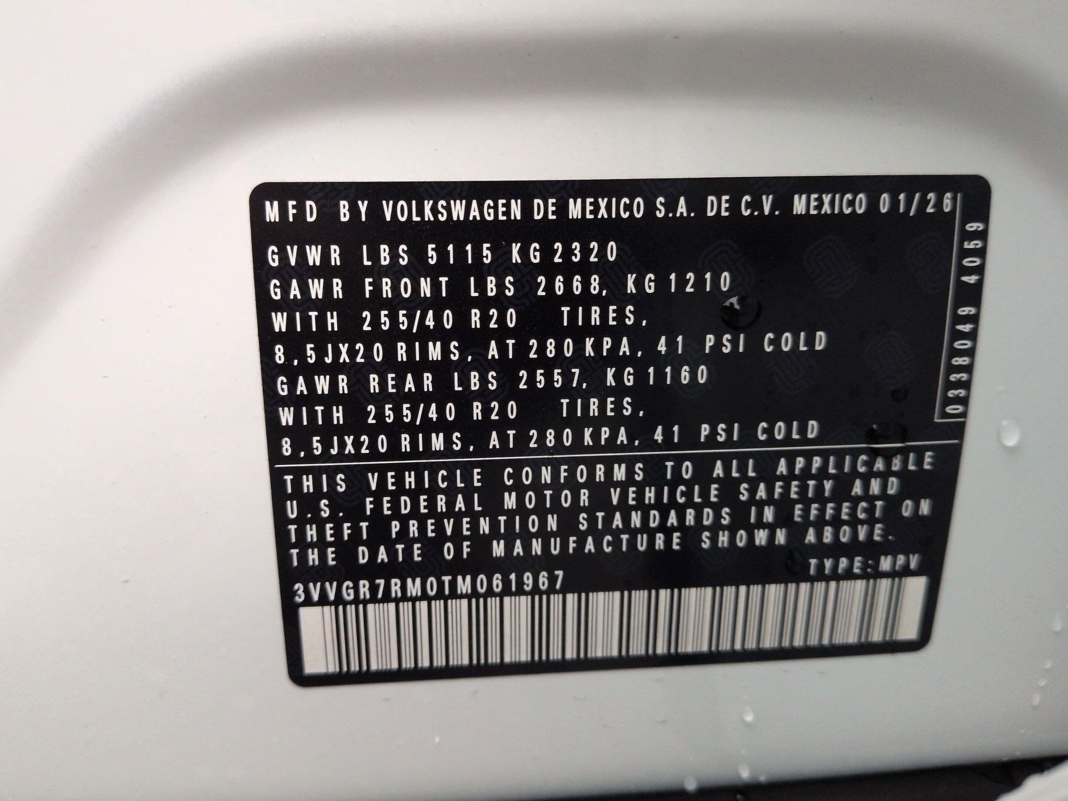 2026 Volkswagen Tiguan 2.0T SE R-Line Black