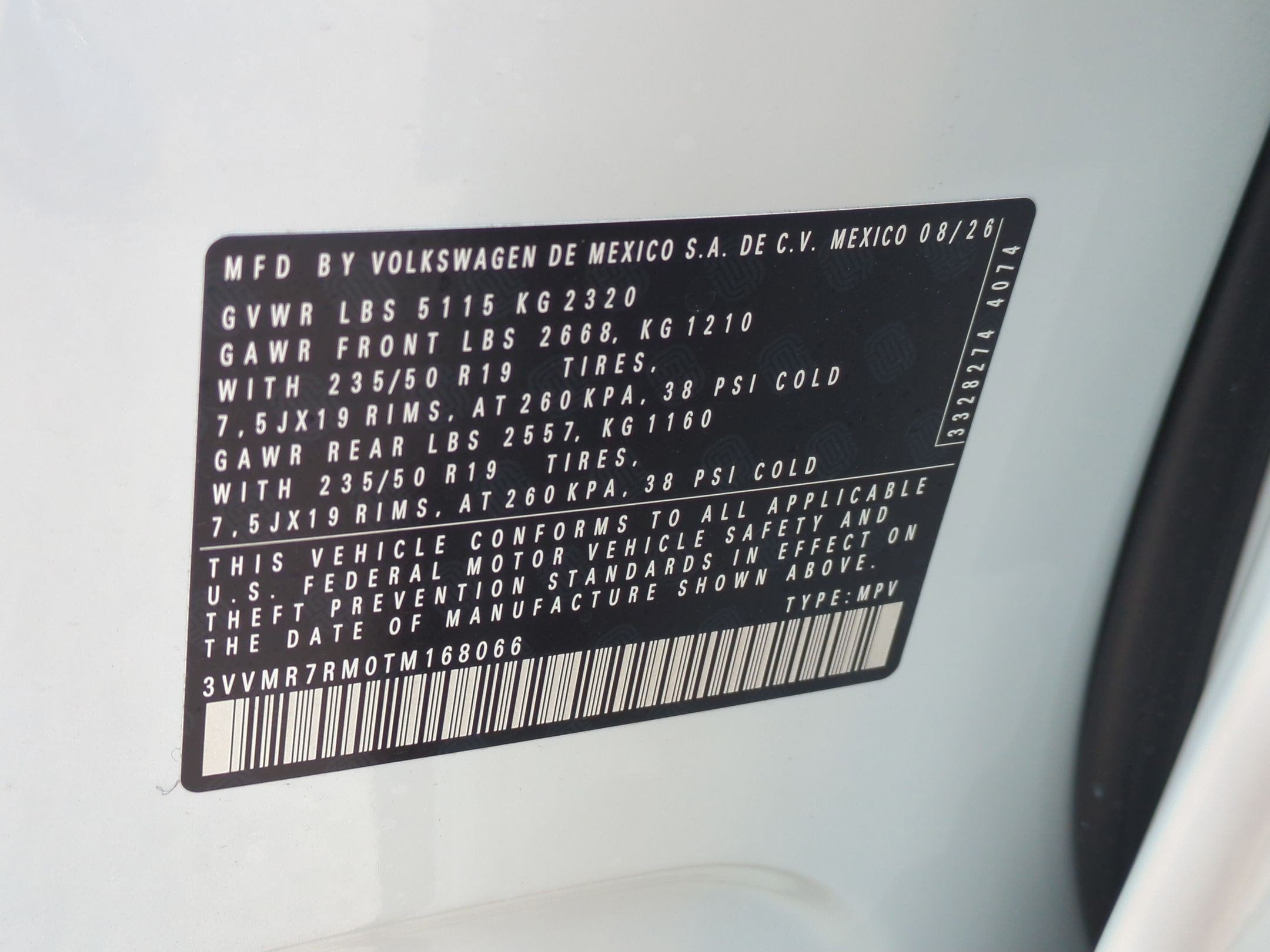 2026 Volkswagen Tiguan 2.0T SE