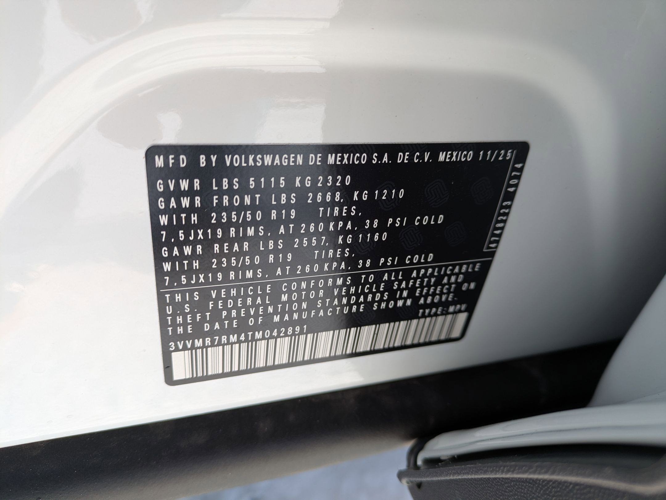 2026 Volkswagen Tiguan 2.0T SE