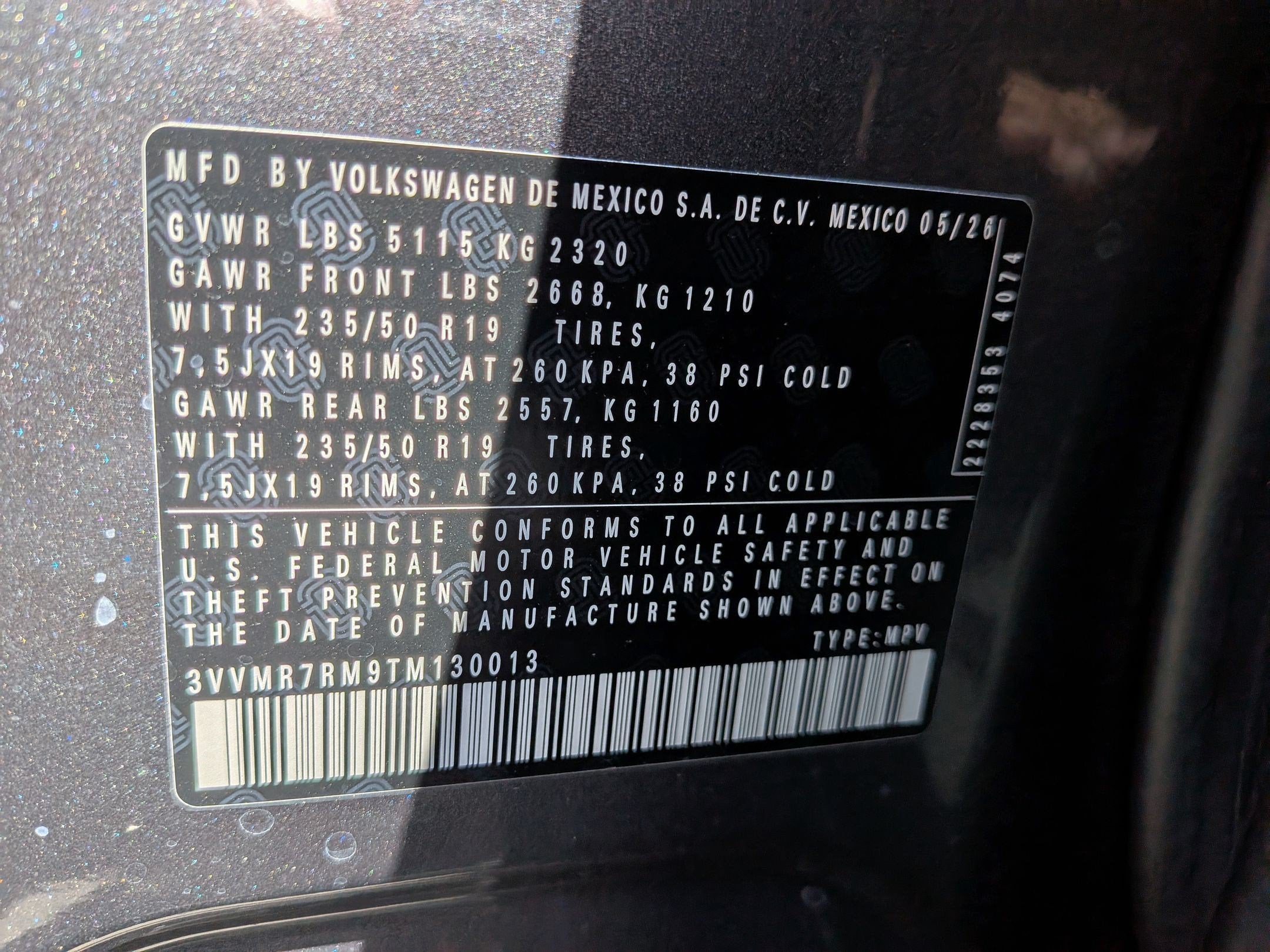 2026 Volkswagen Tiguan 2.0T SE