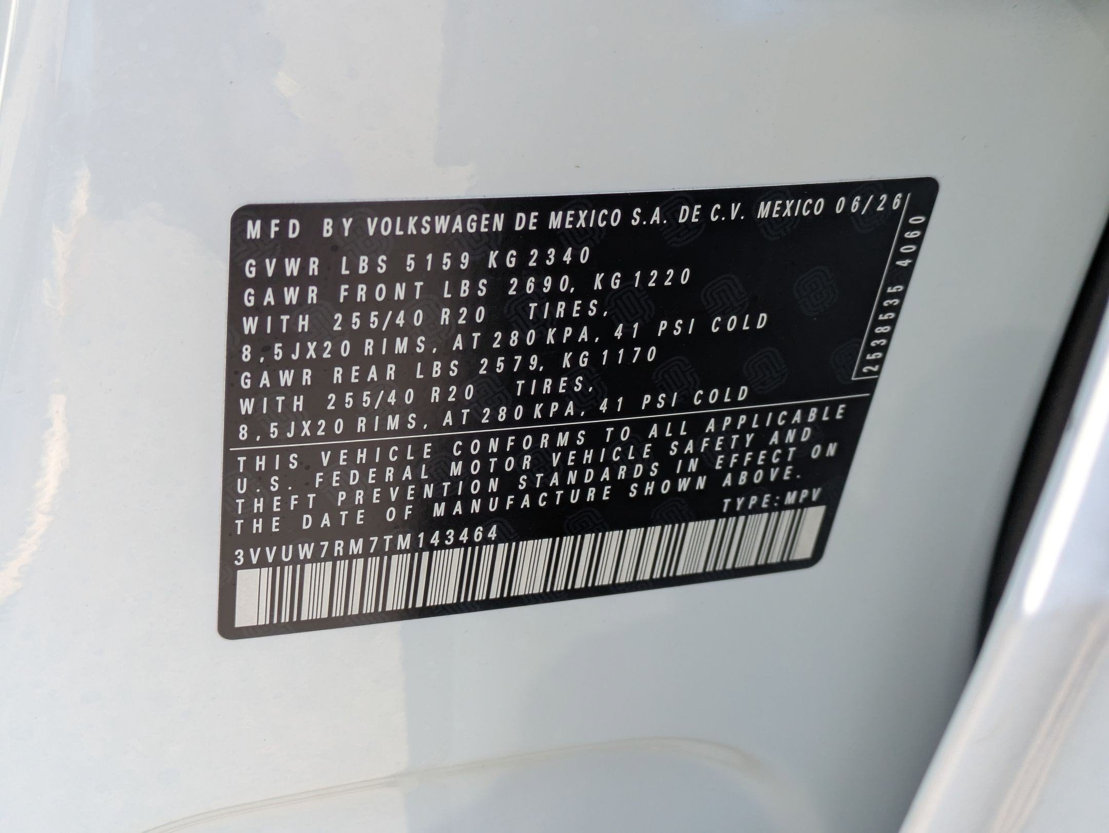 2026 Volkswagen Tiguan 2.0T SEL R-Line Turbo