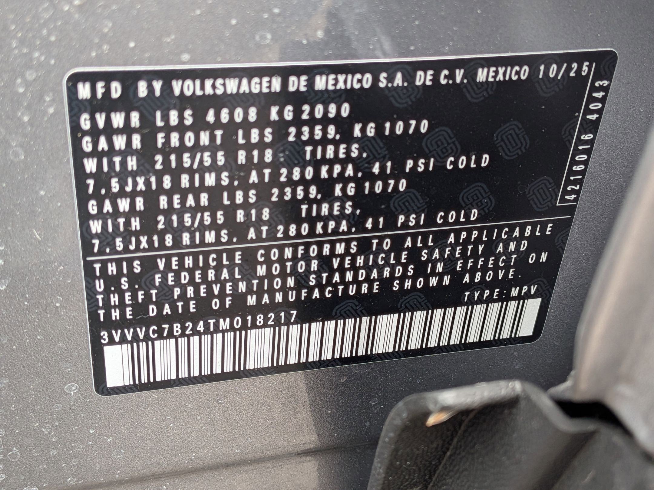 2026 Volkswagen Taos 1.5T SE