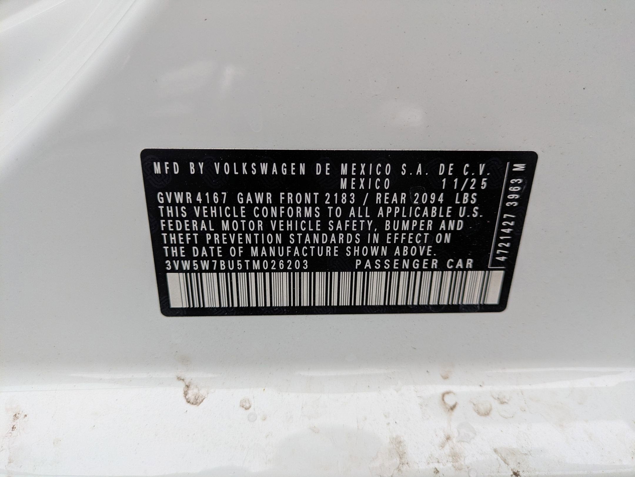 2026 Volkswagen Jetta 1.5T S