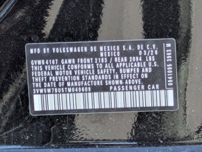 2026 Volkswagen Jetta 1.5T S