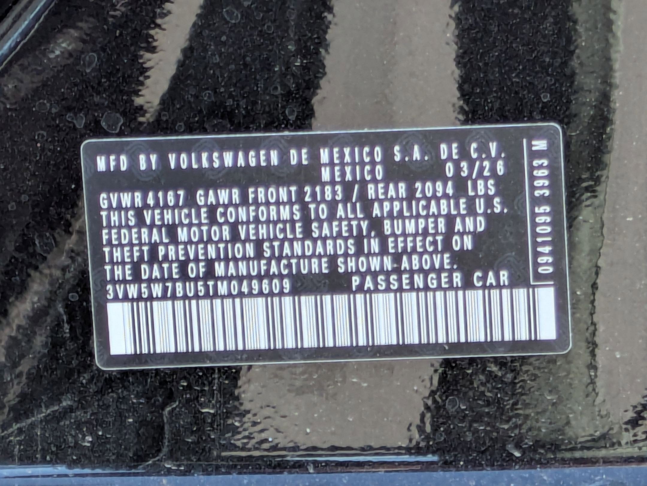 2026 Volkswagen Jetta 1.5T S