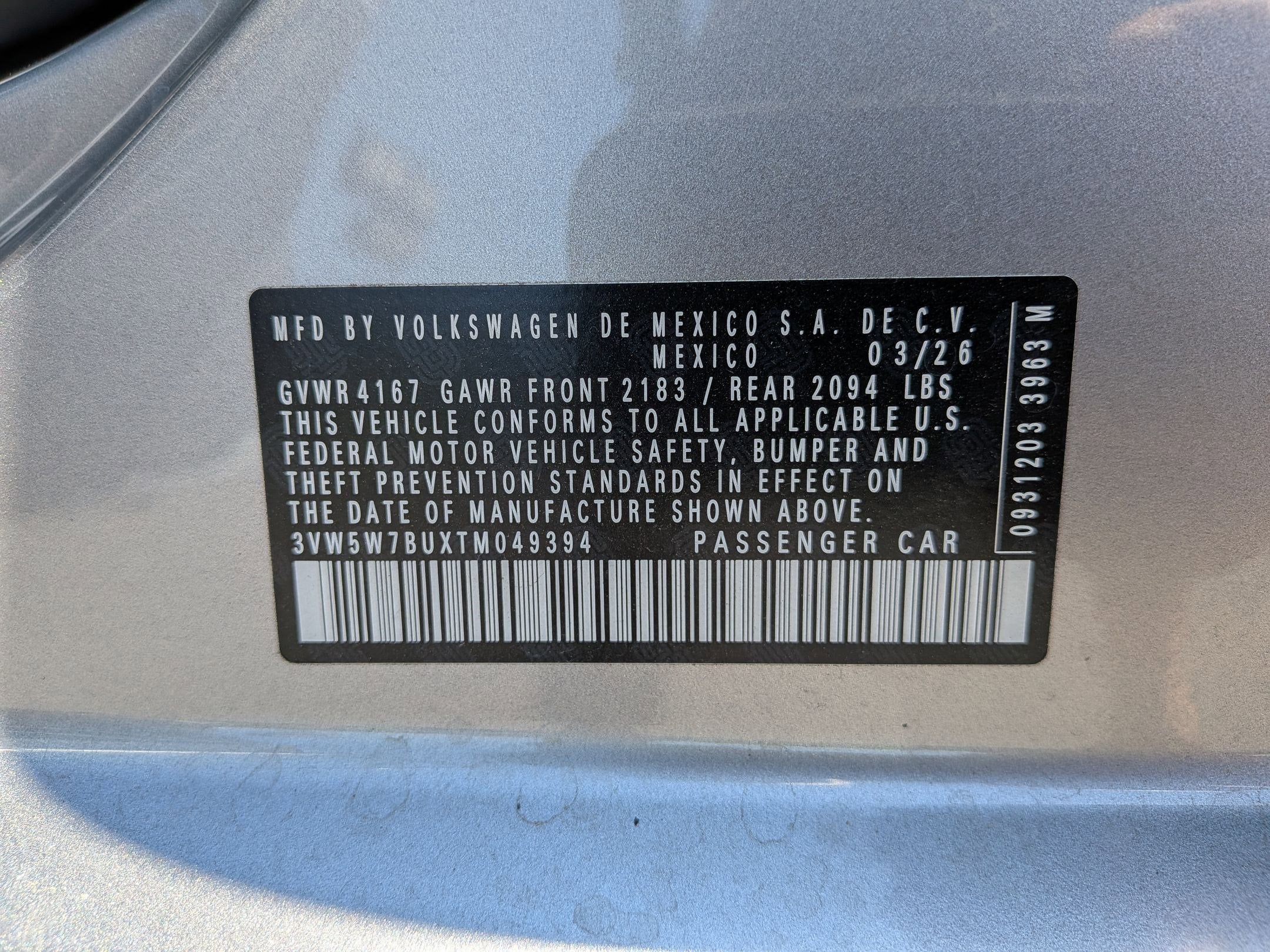 2026 Volkswagen Jetta 1.5T S