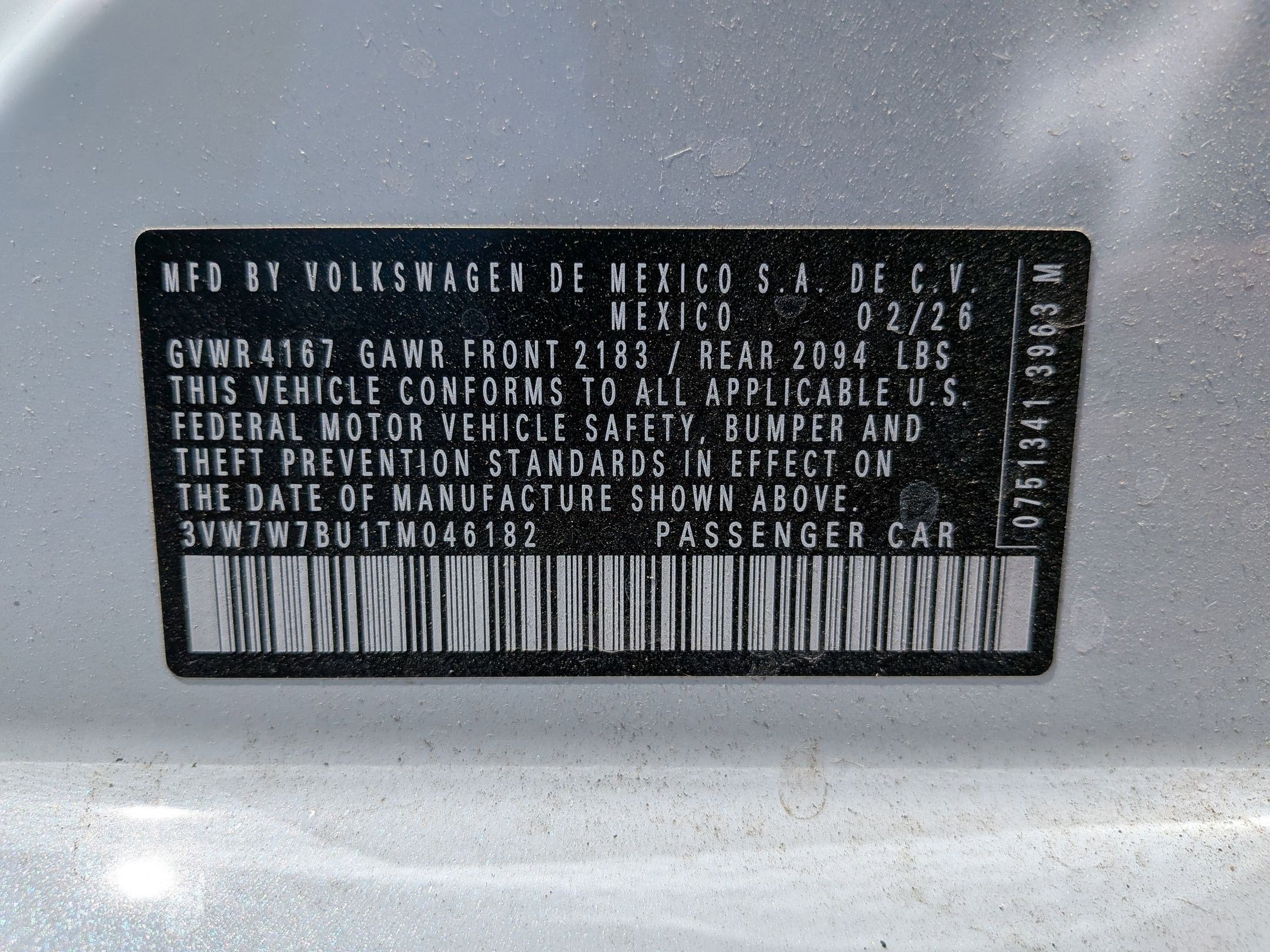 2026 Volkswagen Jetta 1.5T SE