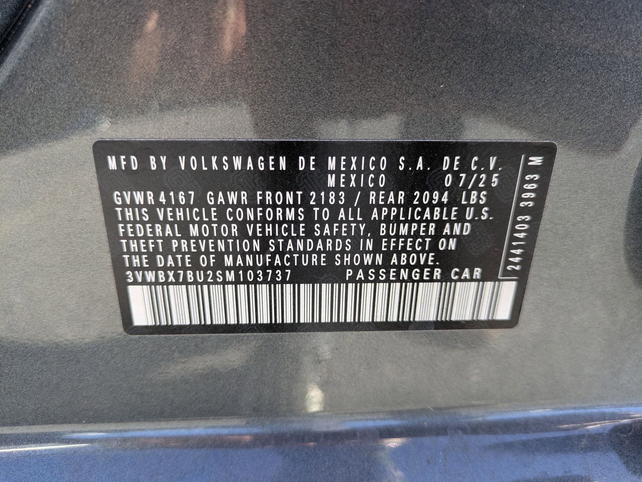 2025 Volkswagen Jetta 1.5T Sport