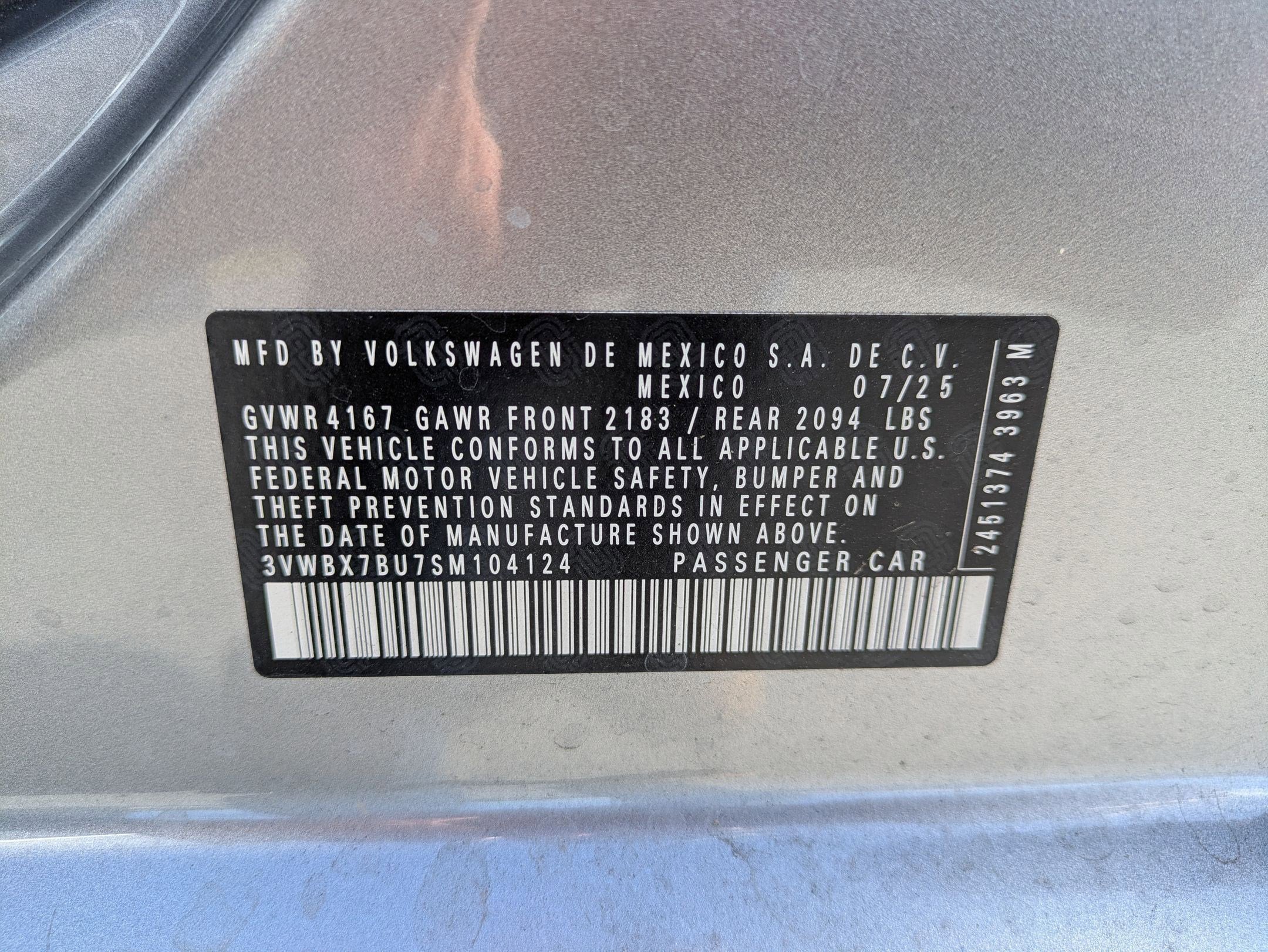 2025 Volkswagen Jetta 1.5T Sport