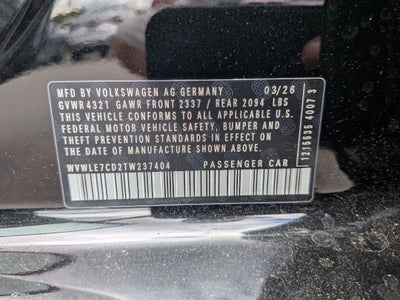 2026 Volkswagen Golf GTI 2.0T S