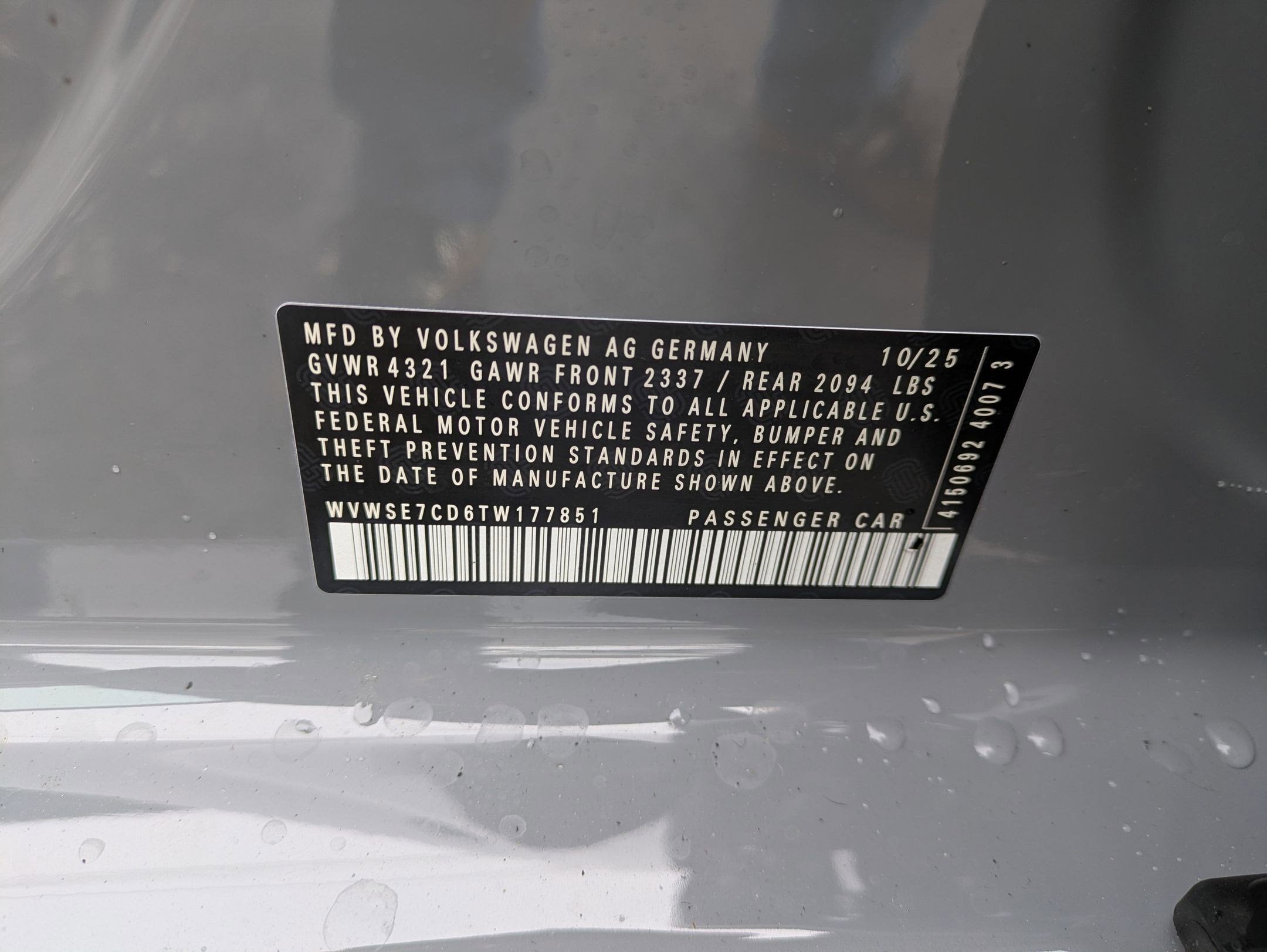 2026 Volkswagen Golf GTI 2.0T SE