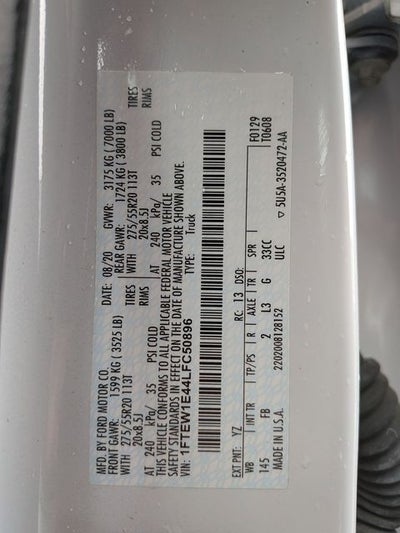 2020 Ford F-150 XLT 3.5 V6