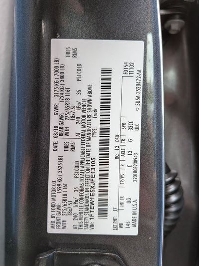 2018 Ford F-150 XLT