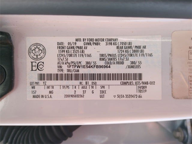 2019 Ford F-150 XLT 5.0 V8