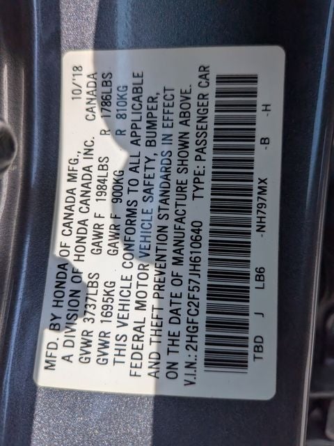 2018 Honda Civic LX