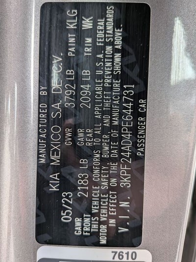 2023 Kia Forte LXS