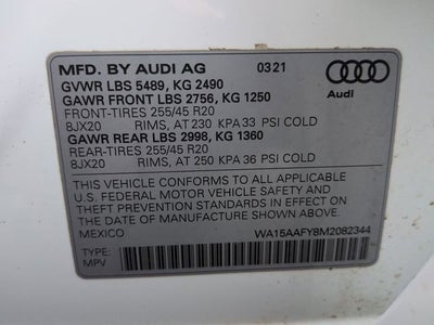 2021 Audi Q5 Sportback 45 Premium Plus quattro