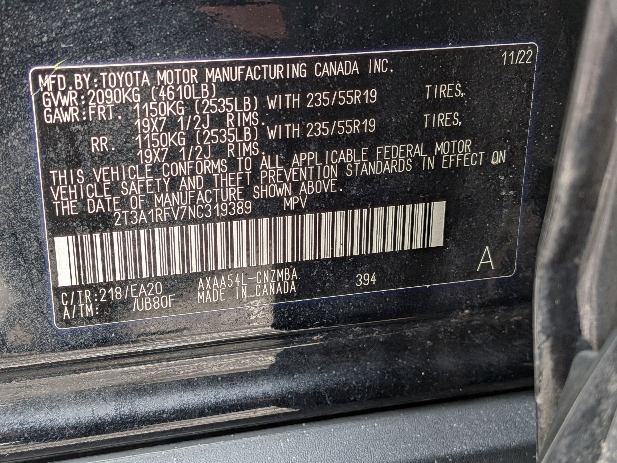 2022 Toyota RAV4 XLE Premium w/ Cold Weather Pkg