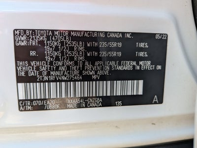 2022 Toyota RAV4 Limited w/ Cold Weather Pkg
