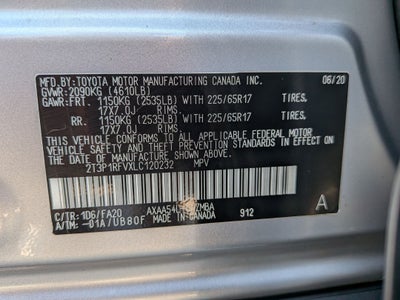 2020 Toyota RAV4 XLE