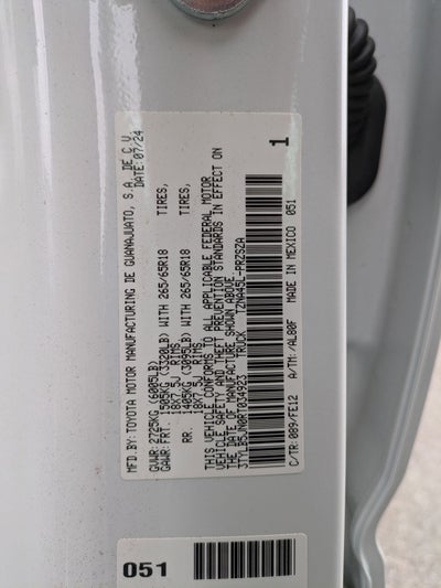 2024 Toyota Tacoma TRD Sport Sport Upgrade Pkg