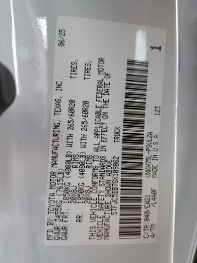 2025 Toyota Tundra Hybrid Limited