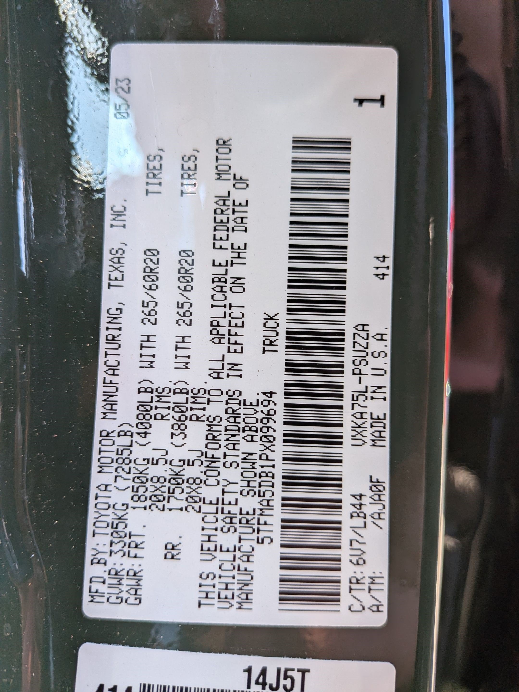2023 Toyota Tundra 1794 w/ Off Road Pkg