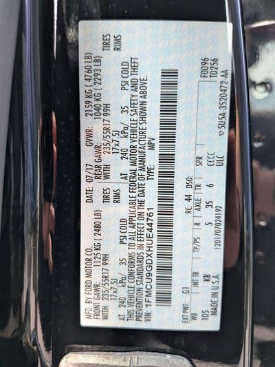 2017 Ford Escape SE