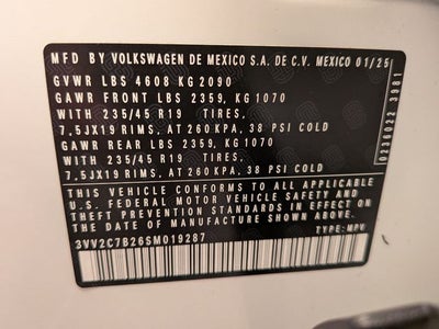 2025 Volkswagen Taos 1.5T SE Black