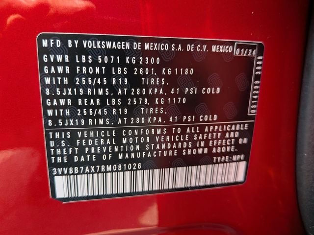 2024 Volkswagen Tiguan 2.0T SE R-Line Black