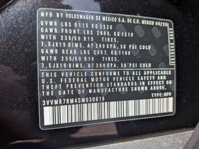2025 Volkswagen Tiguan 2.0T SE