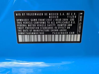 2021 Volkswagen Golf GTI 2.0T SE