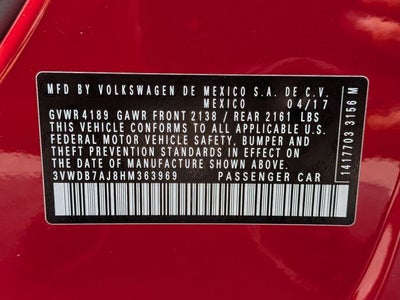 2017 Volkswagen Jetta 1.4T SE