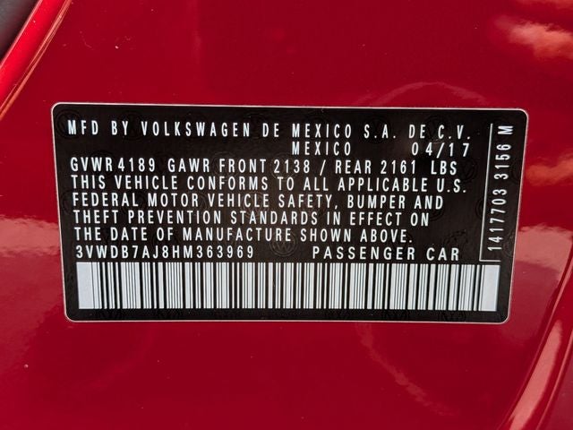 2017 Volkswagen Jetta 1.4T SE