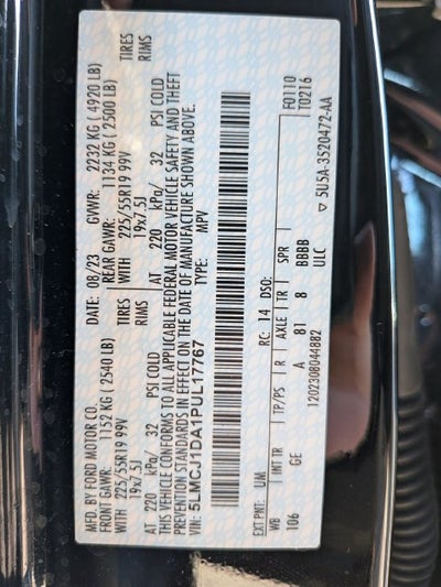 2023 Lincoln Corsair Standard