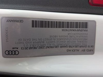 2019 Audi A4 2.0T Premium Plus quattro