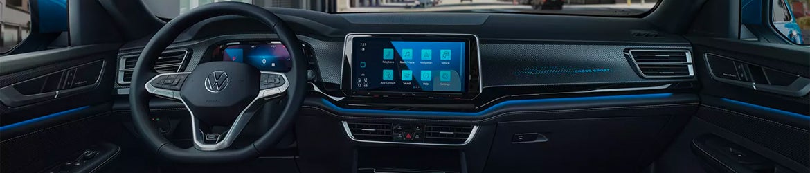 front console of a 2025 Volkswagen Atlas Cross Sport