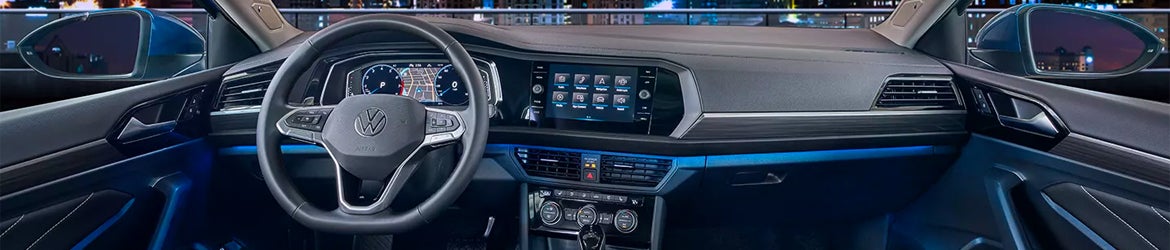 drivers console of a 2025 Volkswagen Jetta