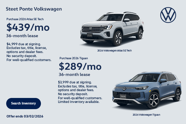 Atlas and Tiguan Lease Banner