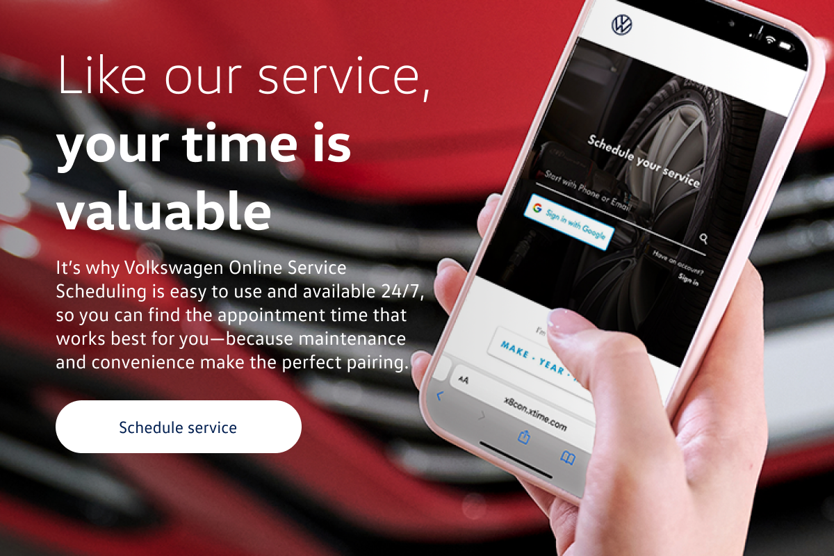 Schedule Service Banner- 'Convenience in hand'