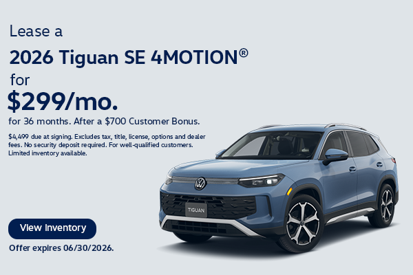 2026 Tiguan Lease